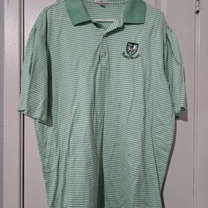 Peter Millar Mens Royal Dornoch Mint Green Polo Short Sleeve XL